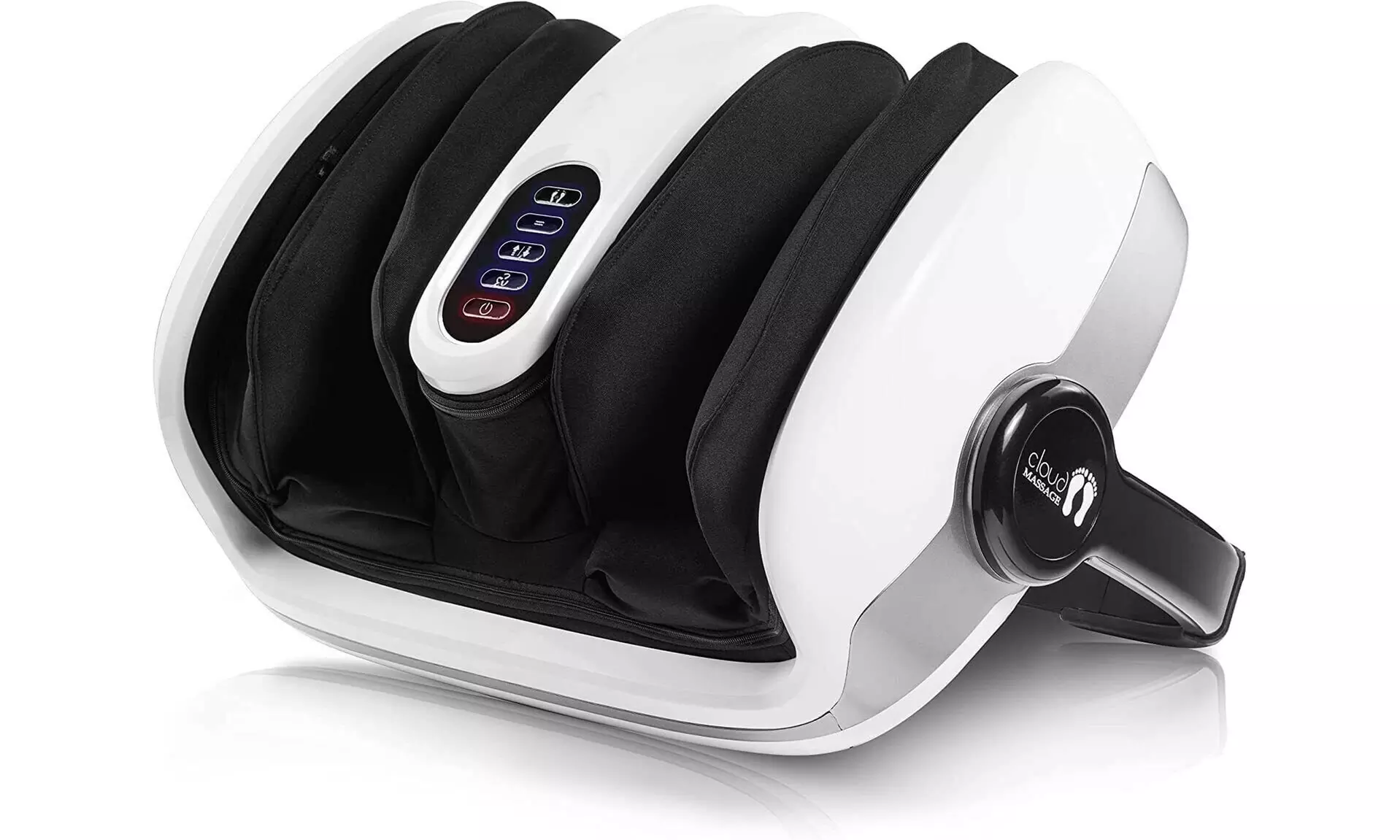 Cloud Massage Shiatsu Foot Massager Machine with Remote, White - Refurbished - Primary Image