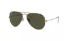 Ray-Ban Rose Gold-Tone Aviator with Glass Lenses - Classic Unisex Sunglasses