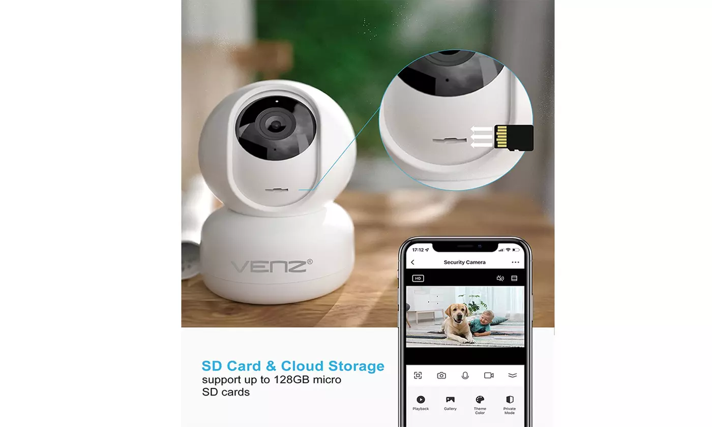1080P HD Wireless Security Indoor Camera Motion-Tracking Night Vision - Second Medium