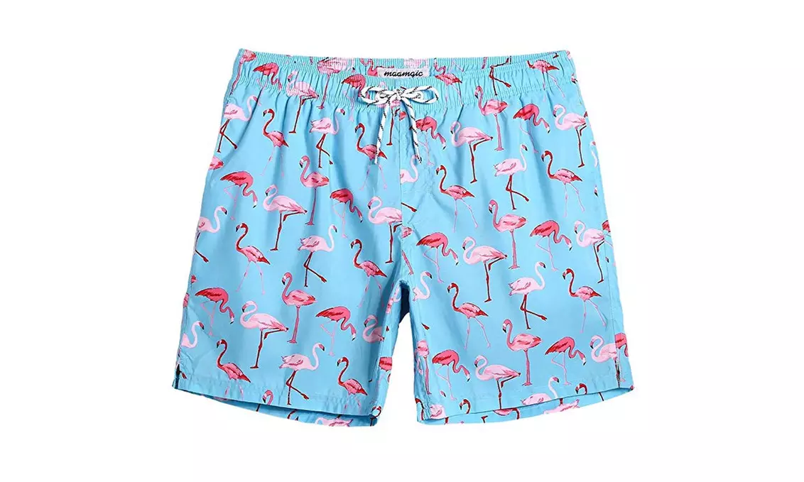 Mens Swim Trunks Quick Dry Funny Shorts with Mesh Lining Swimwear Bathing Suits - Primary Image