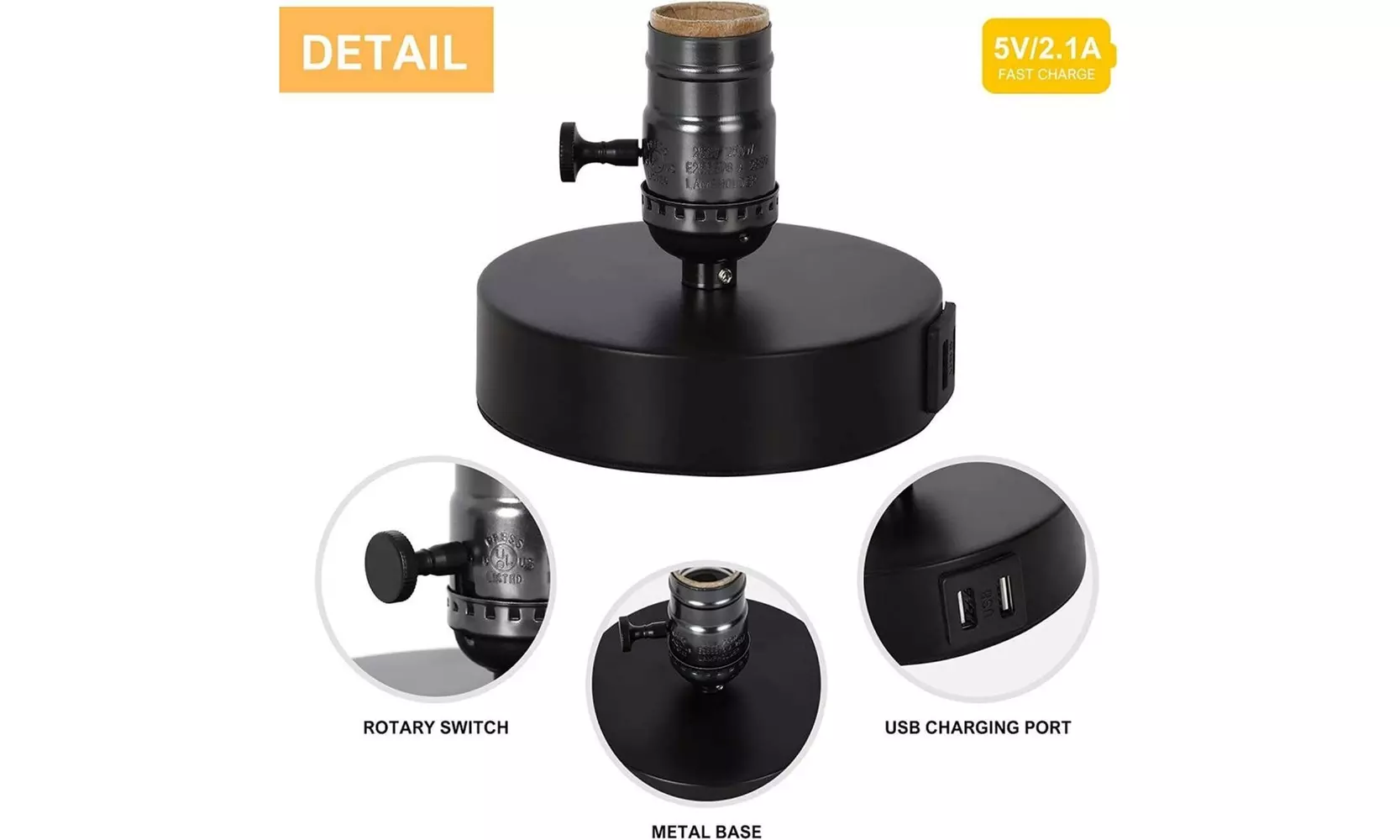Creative table lamp Modern Bedside Light Fixtures for Bedroom Living Room