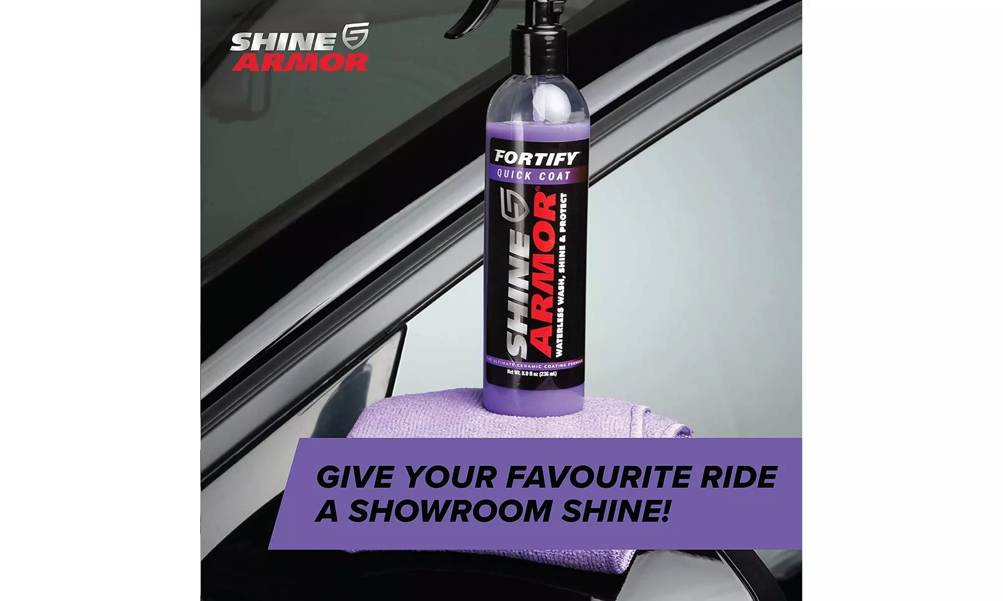 3-Pack Shine Armor Car Wax Spray/ Ceramic Coating for Cars 16fl oz