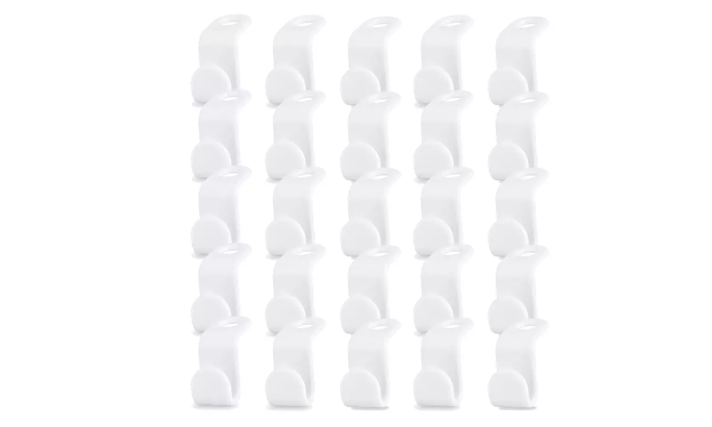 50PCS Cascading Clothes Hanger Connector Space Saving for Coat Clothes Garment