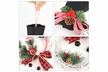 Lighted Christmas Snowman Shape Wreath Decoration for Front Door Wall Decor - Second Medium