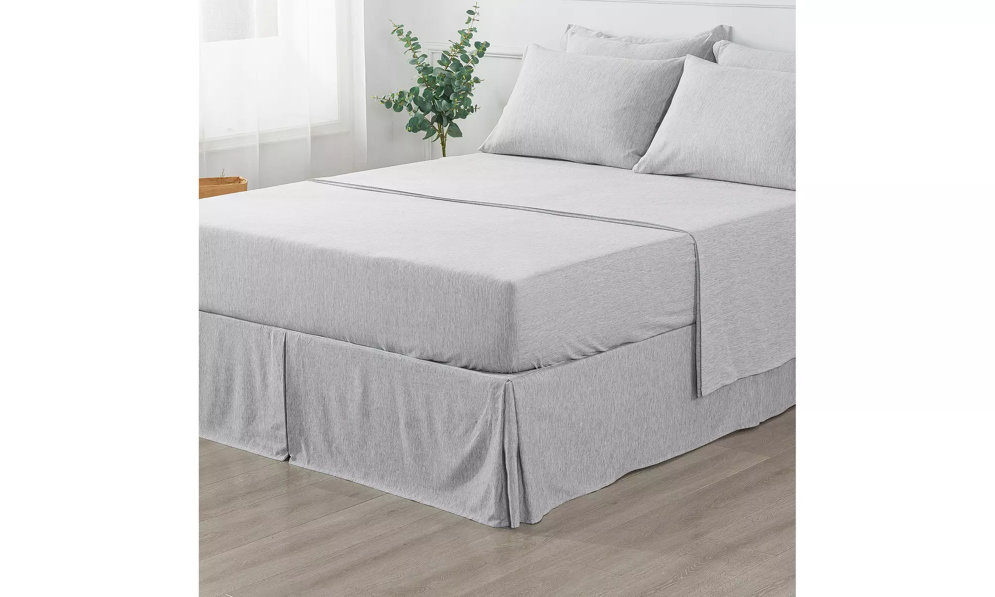 JML 6-8 Piece Comforter Set,Ultra Soft Cationic Dyeing Microfiber Bed In A Bag