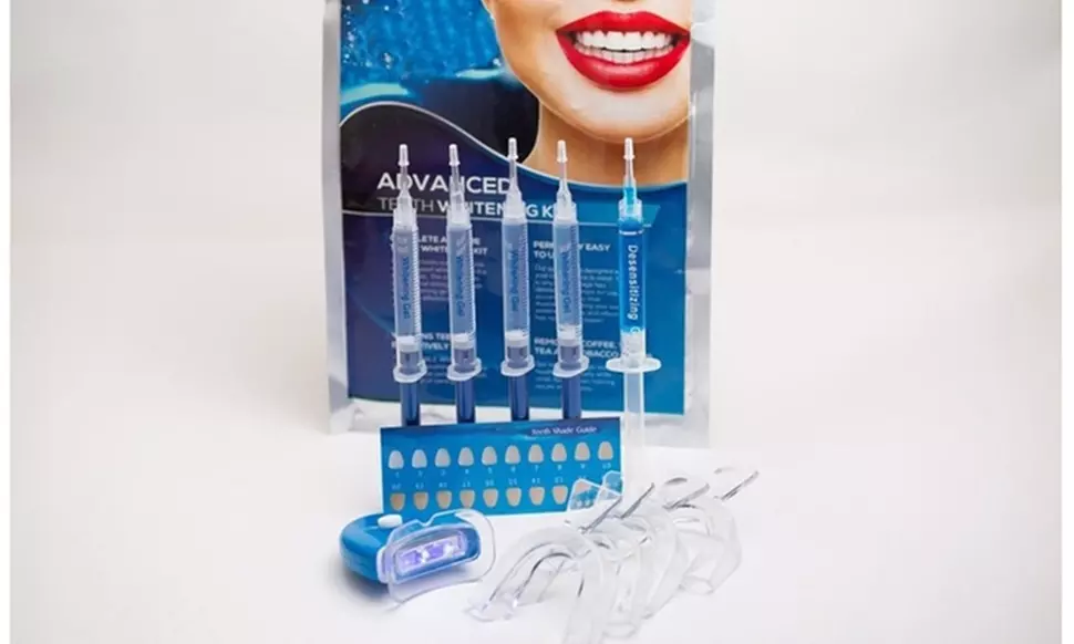 Professional 3D Teeth Whitening Kit w Remineralization Gel: 1 & 2 pack