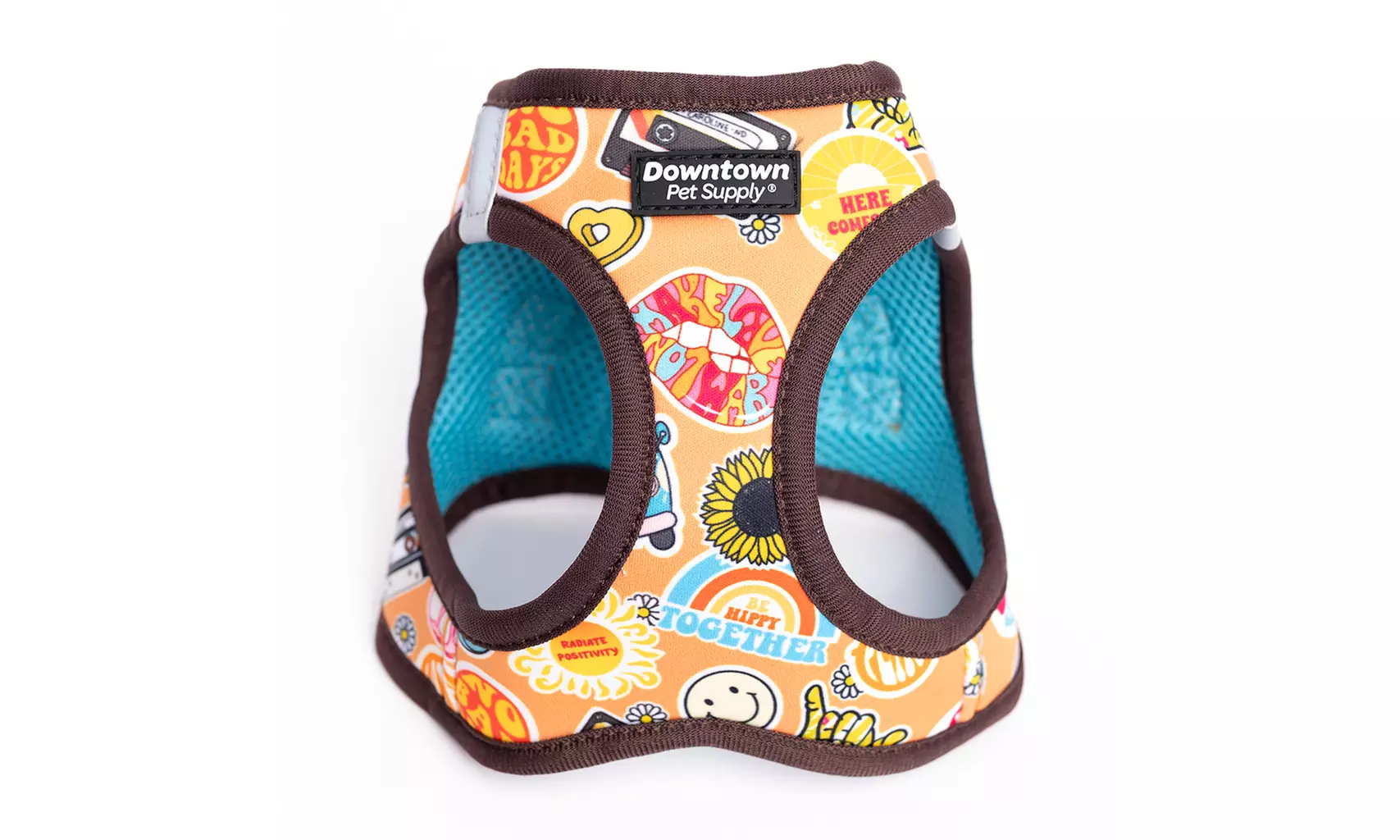 No Pull, Step in Adjustable Dog or Cat Harness with Fun Print Patterns - Second Medium