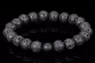 Men's Gemstone Beaded Bracelet – Natural Stone Stretch Fit - Second Medium