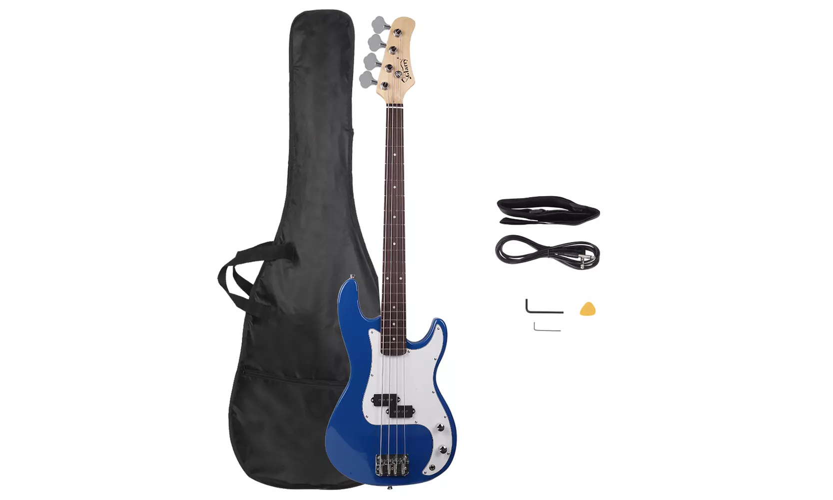 Portable Electric Bass Guitar for Beginner Student with Bass Bag - Primary Image