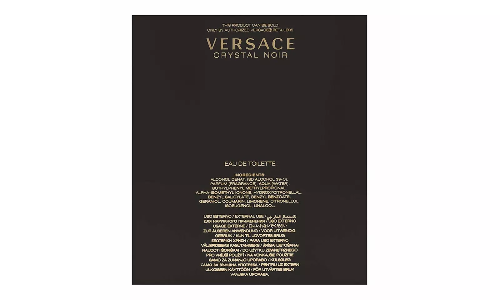 Versace Crystal Noir Eau De Toilette 3.0 oz / 90 ml Spray For Women - Second Medium