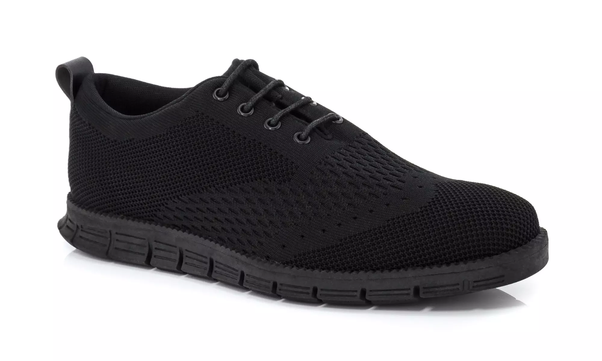 Franco Vanucci Men's Lace-up Knit Oxford Shoes