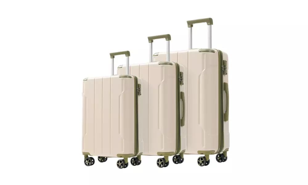 3-Piece Speskiste  Expandable Luggage Set with Spinner Wheels (20/24/28)