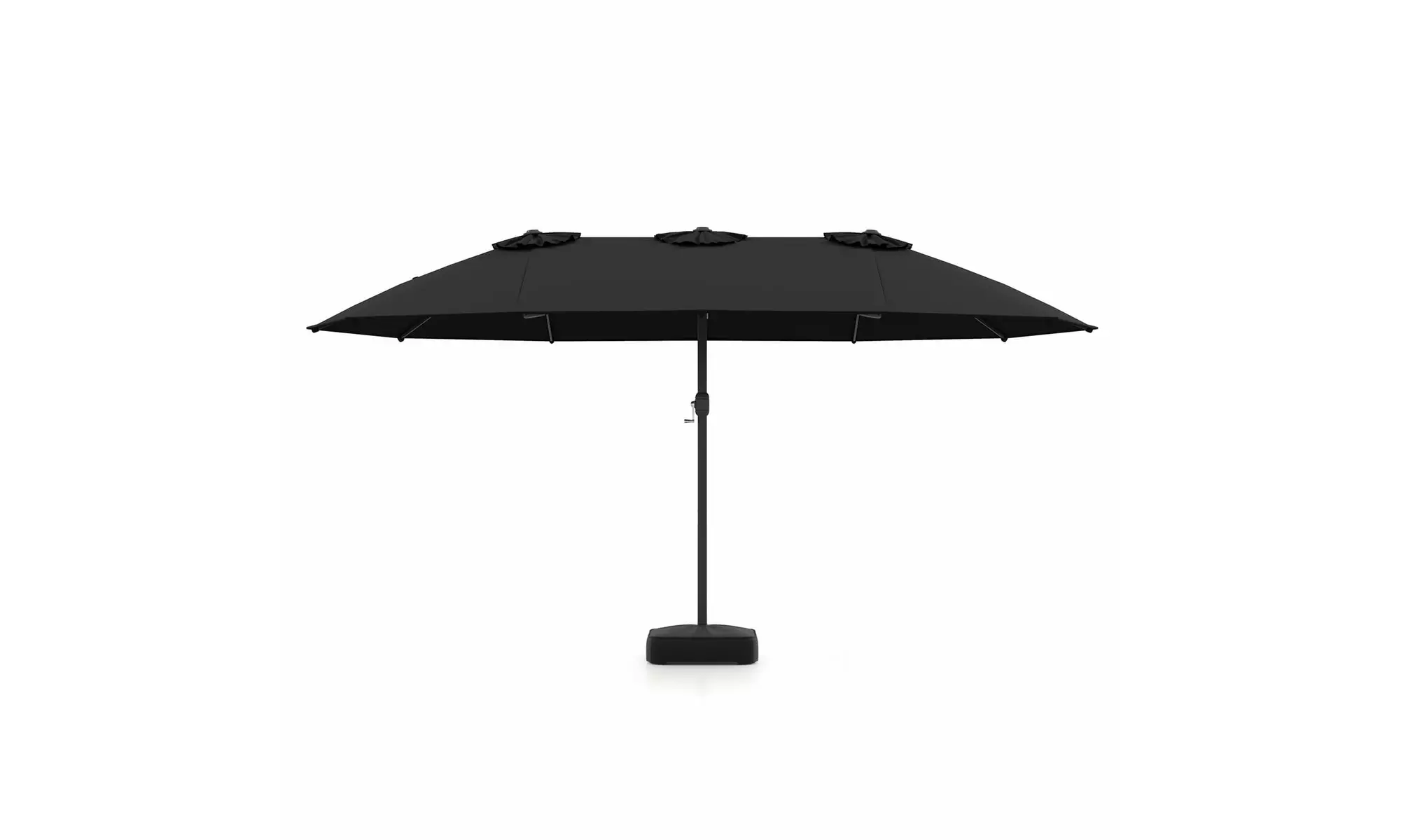 15FT Double-Sided Twin Patio Umbrella Sun Shade Outdoor Crank Market