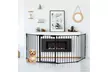 Multifunction 6 Panel Metal Gate Baby Pet Fence Safe Playpen Barrier Wall-mount - Second Medium