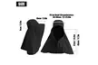 Women Sun Hats Protection Wide Brim Shawl Hat Fishing Hat UV Beach Hats - Second Medium