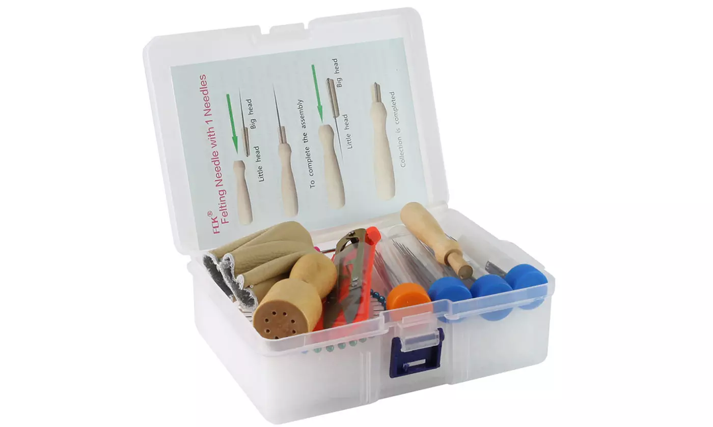 40 Pcs Needle Felting Kit for DIY Wool Felting