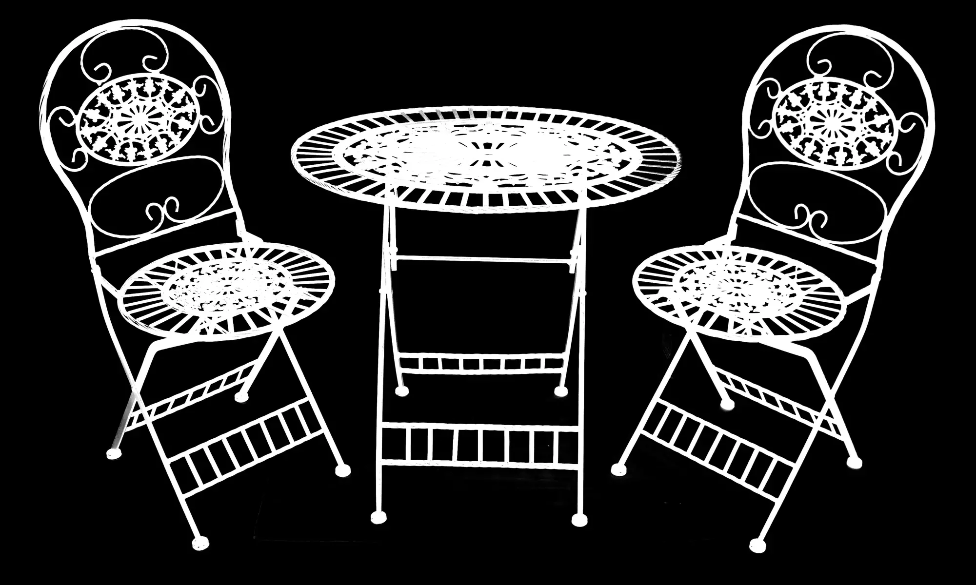 Alpine Metal Antique Bistro Set (3-Piece) - Second Medium