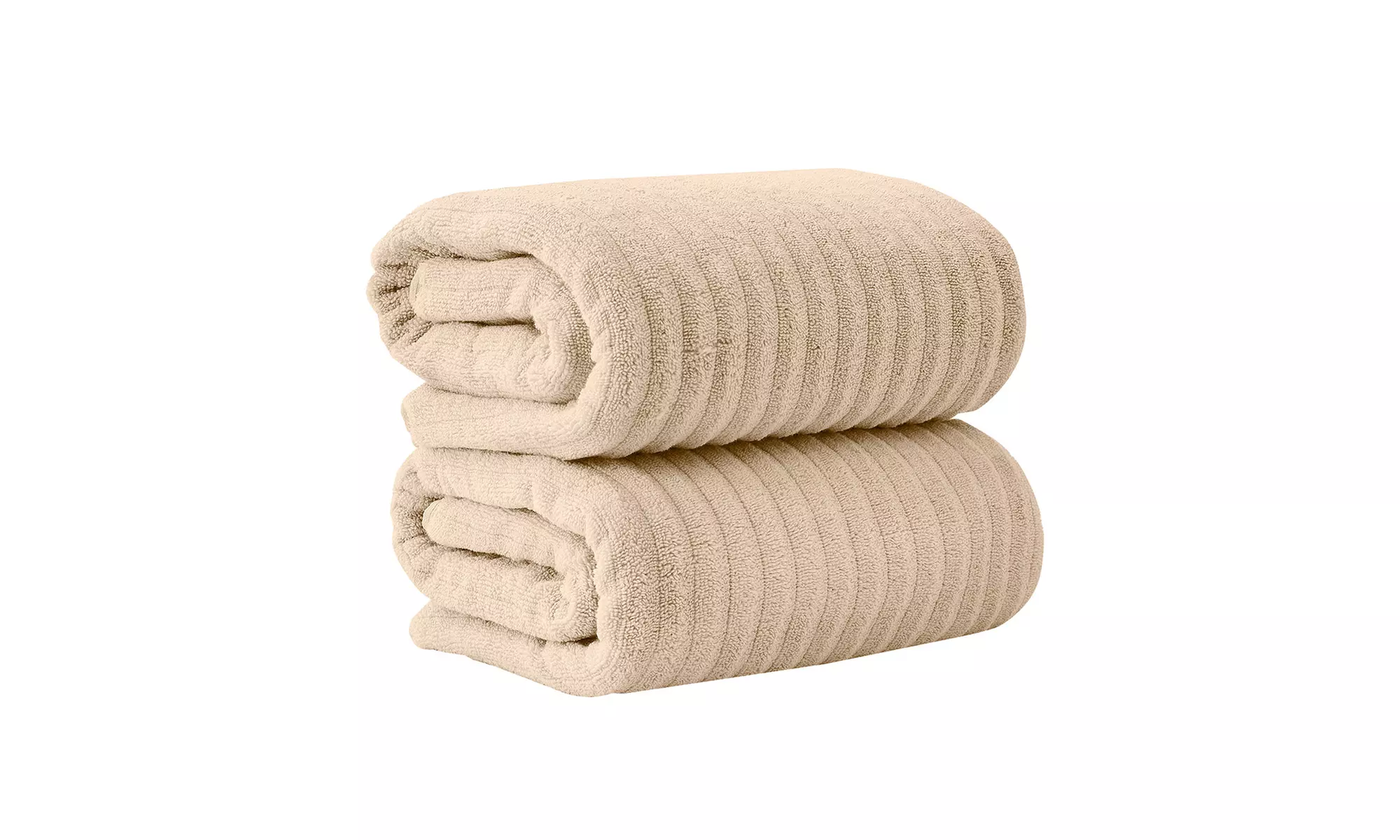 FreshFolds Premium Cotton Ribbed Towel Set