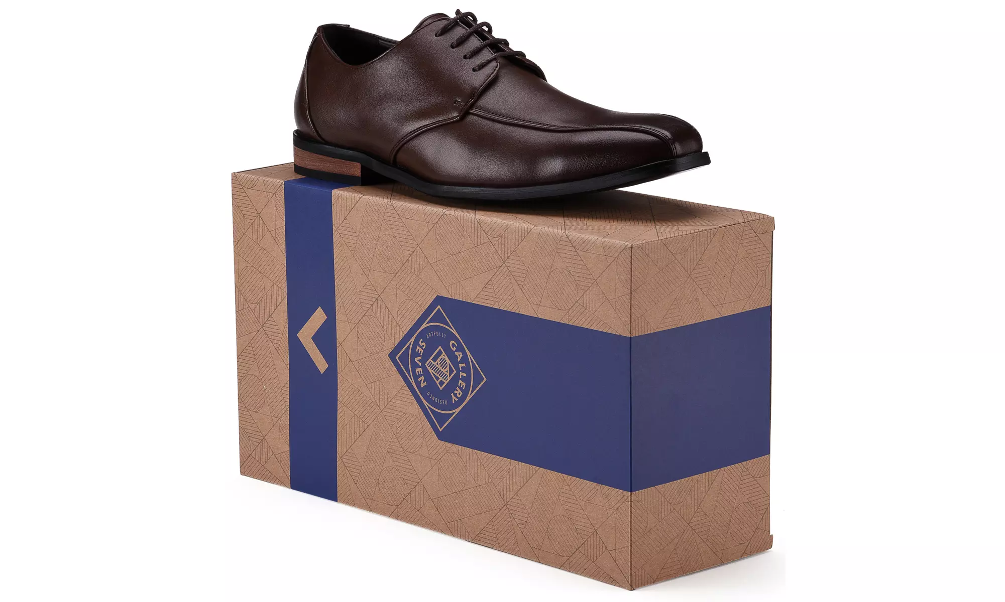 Gallery Seven Mens Oxford Dress Shoes - Bike Toe