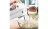 J-Jati Hand Mixer 5-Speed Digital Hand Mixer Dough Mixer Cake Mixer with Turbo