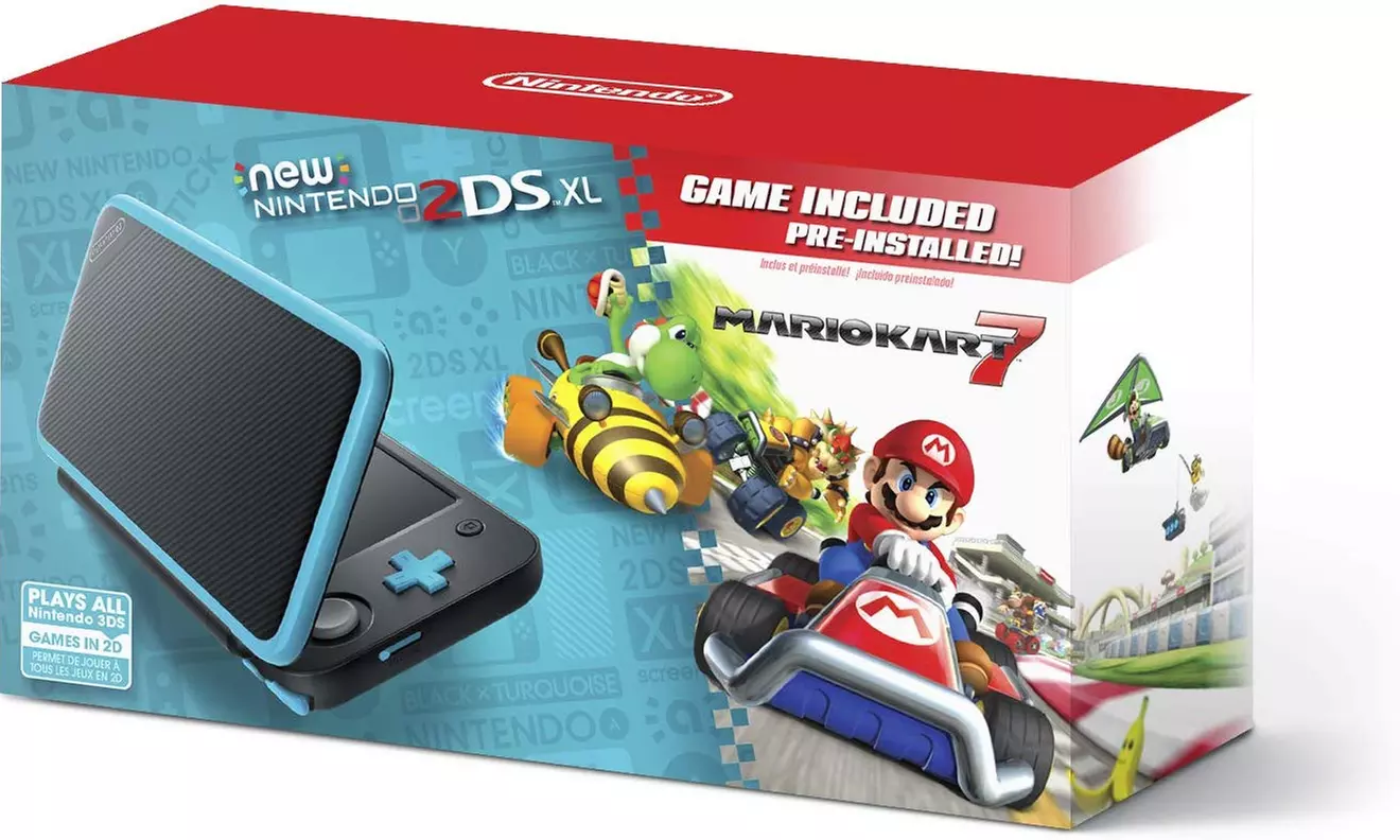 Nintendo 2DS XL w/ Mario Kart 7 Pre-installed  - Primary Image