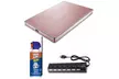 LaCie Porsche 2TB Mobile External Hard Drive (Rose Gold) with USB Hub Bundle - Second Medium