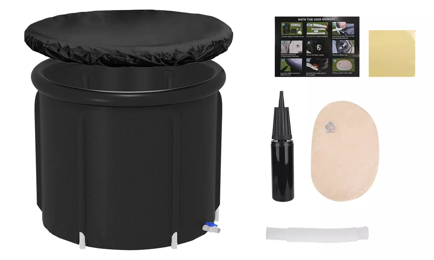 NewHome 97 Gal Cold Plunge Ice Bath Tub Cold Water Recovery & Therapy Tub