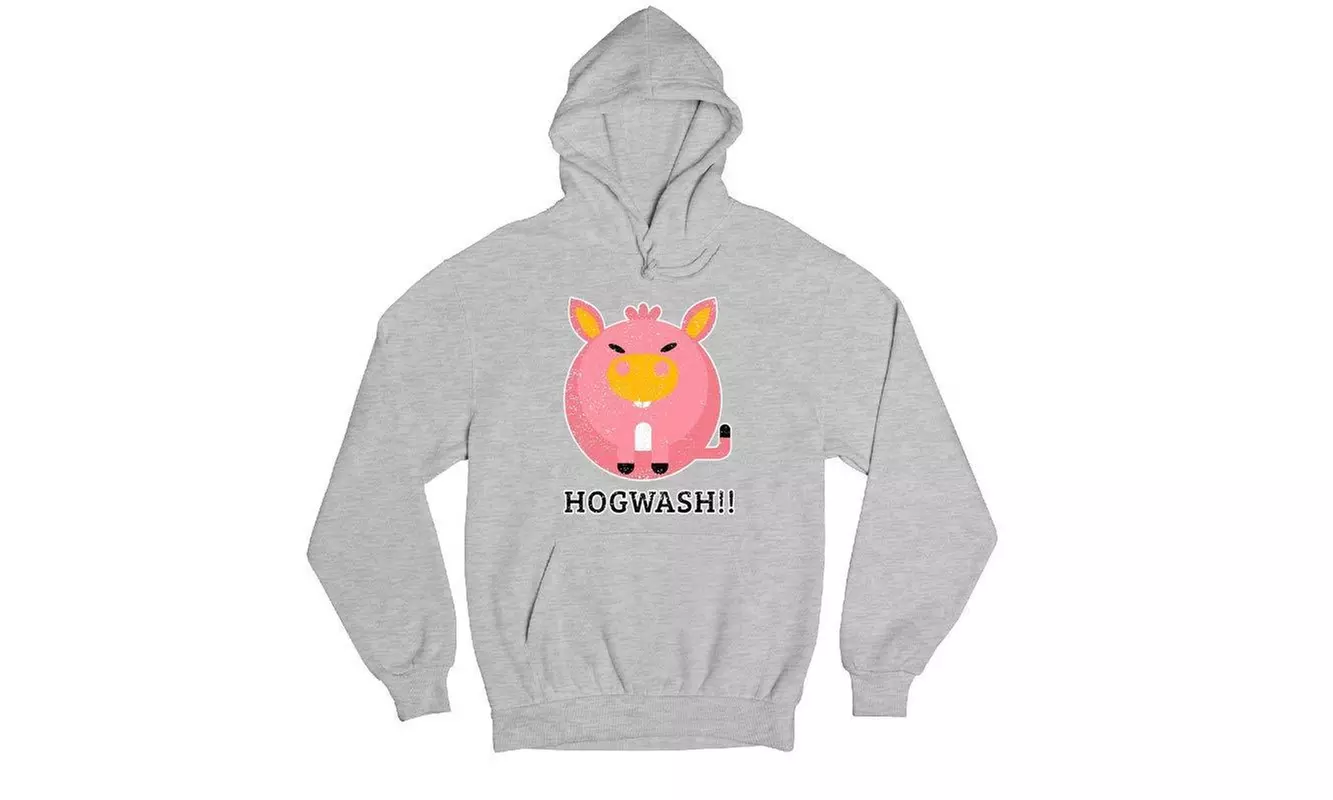 Hogwash Funny Pig Farm Animal  Hoodie Sweatshirt - Primary Image