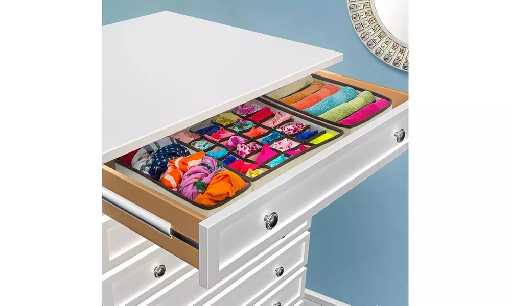 Collapsible Drawer Organizers Set (4-Piece) - Primary Image