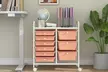 Costway 9 Drawer Rolling Organizer Cart Utility Storage Tools Scrapbook Paper - Second Medium