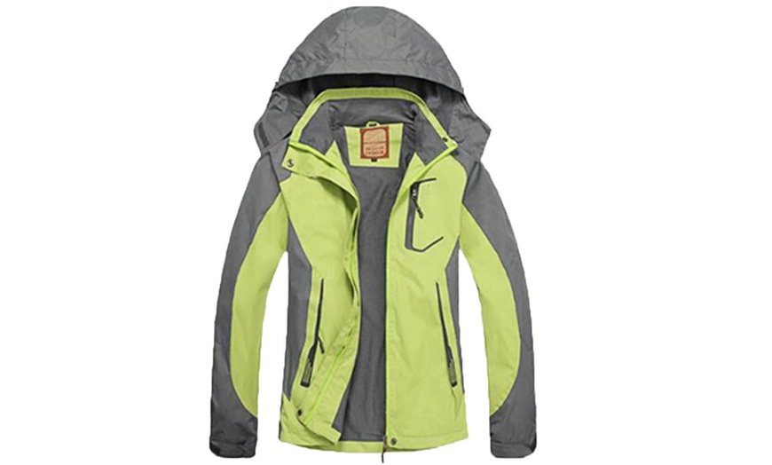 Image 6: Sun Women Hooded Windproof Waterproof Lightweight Rain Jacket