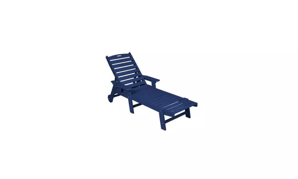 Wheeled Patio Garden Rattan Bed