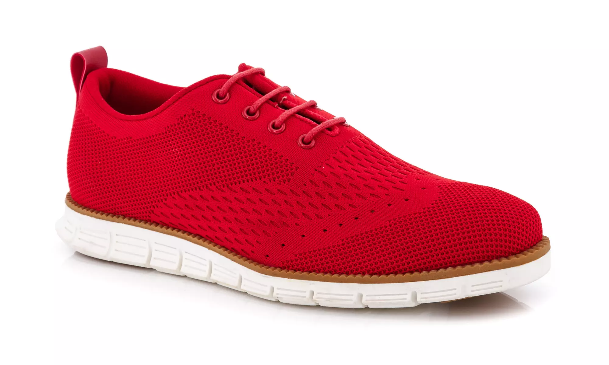 Franco Vanucci Men's Lace-up Knit Oxford Shoes