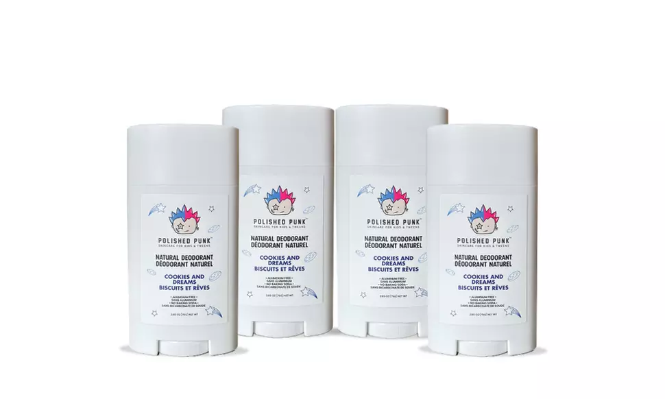 Polished Punk Natural Deodorant in Cookies and Dreams 1-Pack or 4-Pack Options - Second Medium