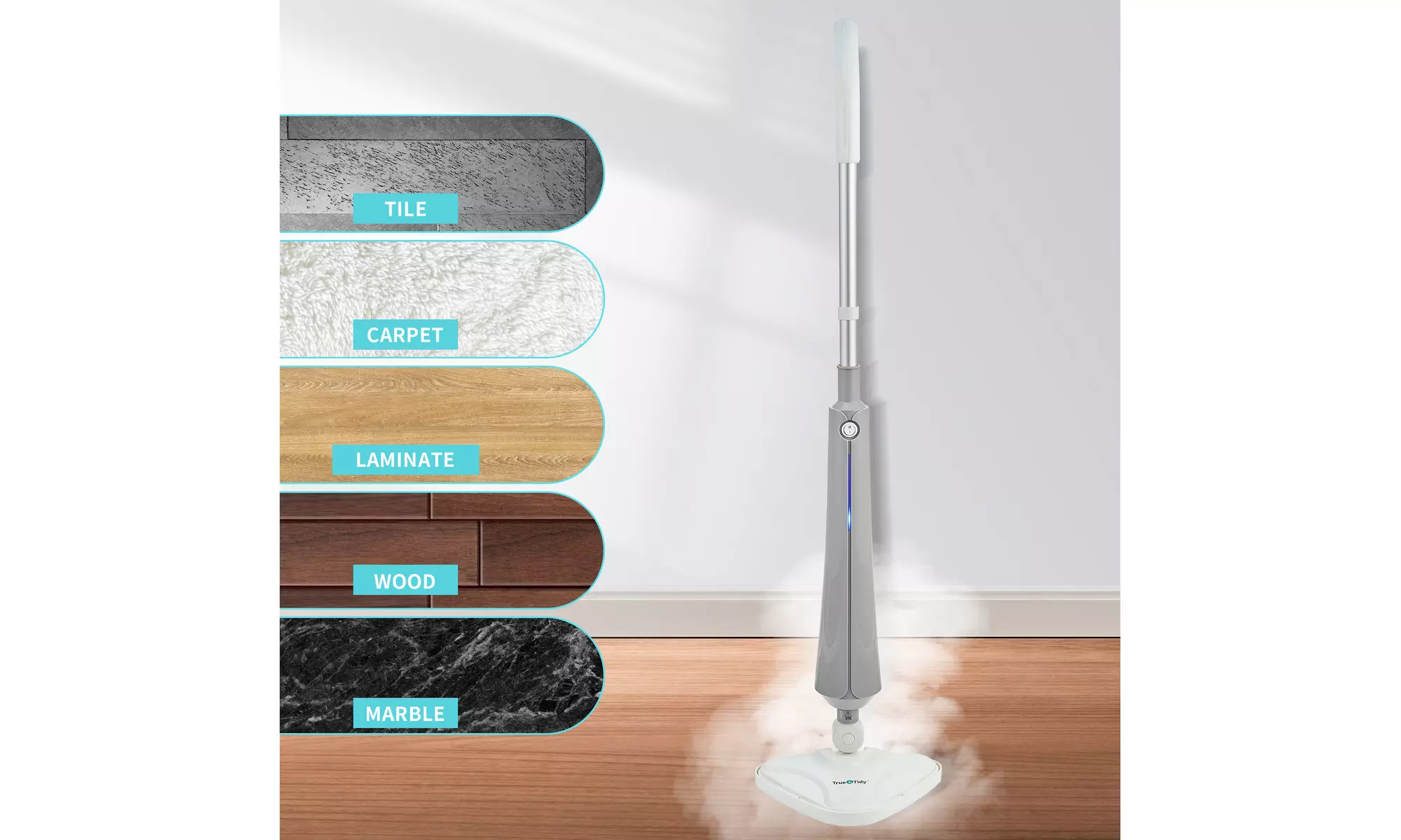 True & Tidy STM-300 Multi-Surface Steam Mop (Refurbished)