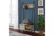 Offex 72" Angled Side Metal and Wood Hall Tree - Second Medium