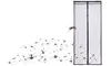 Door Mesh with magnets Anti Mosquito Bug Curtain