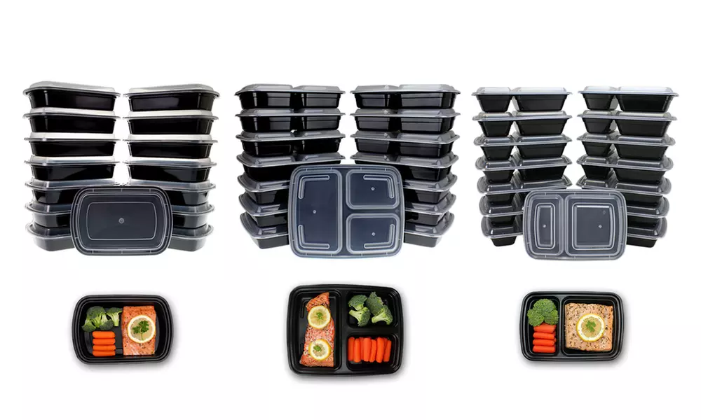Meal Prep Container and Lunch Box Set with Lids (30- or 300-Piece) - Primary Image