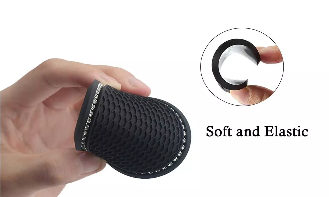 2Pcs Bling Coasters Car Cup Holder Insert Universal Mug Anti Slip 