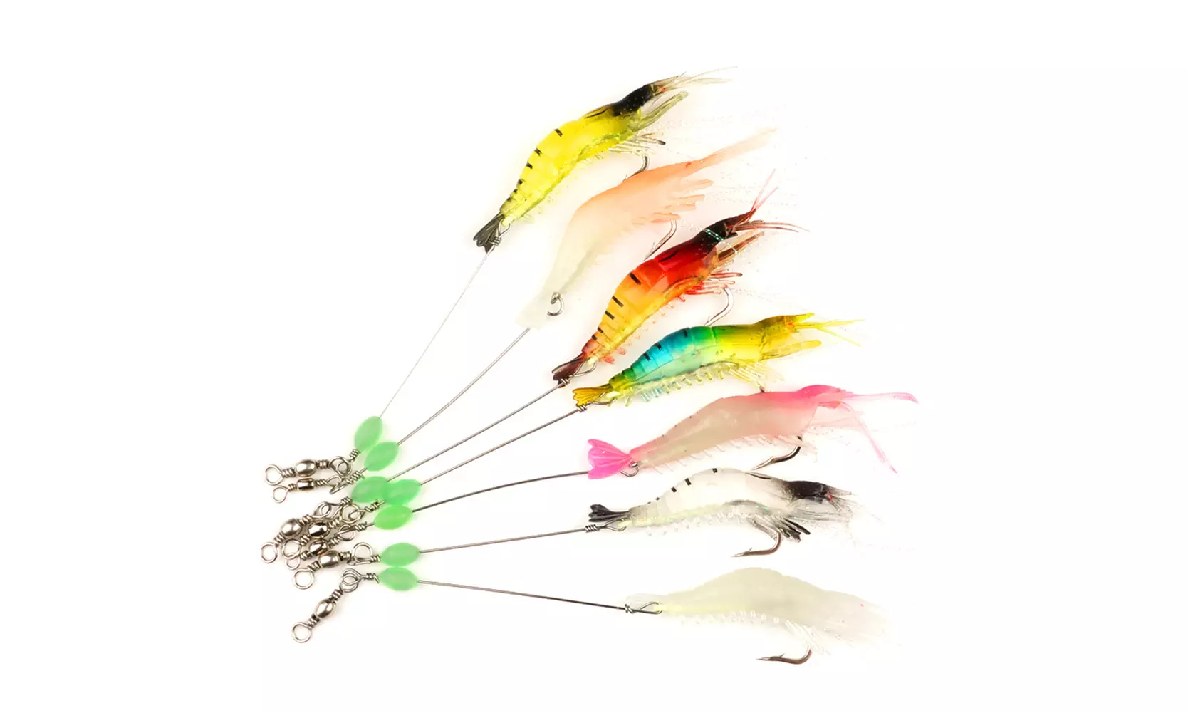 US 14-28Pack Soft Luminous Artificial Shrimp Lure Set Shrimp Bait Shrimp Fishing - Primary Image