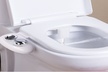 White Fresh Water Spray Non-Electric Mechanical Bidet Toilet Seat Attachment - Second Medium
