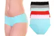 6-PK Assorted Design Cotton Hiphugger Panties - Second Medium