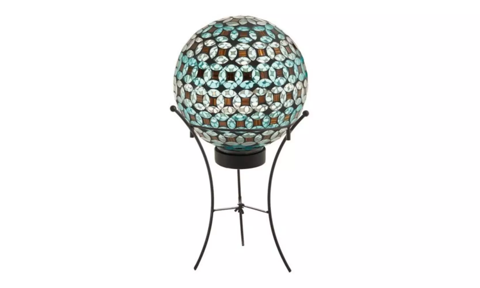 Meadow Creek PZ2GBACE03 Solar Gazing Ball with Stand - pack of 2 - Image 2