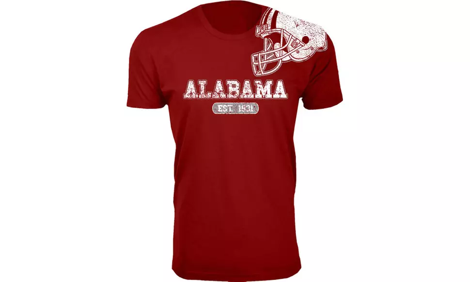 Men's Awesome College Football Helmet T-Shirts (Extended Sizes Available)