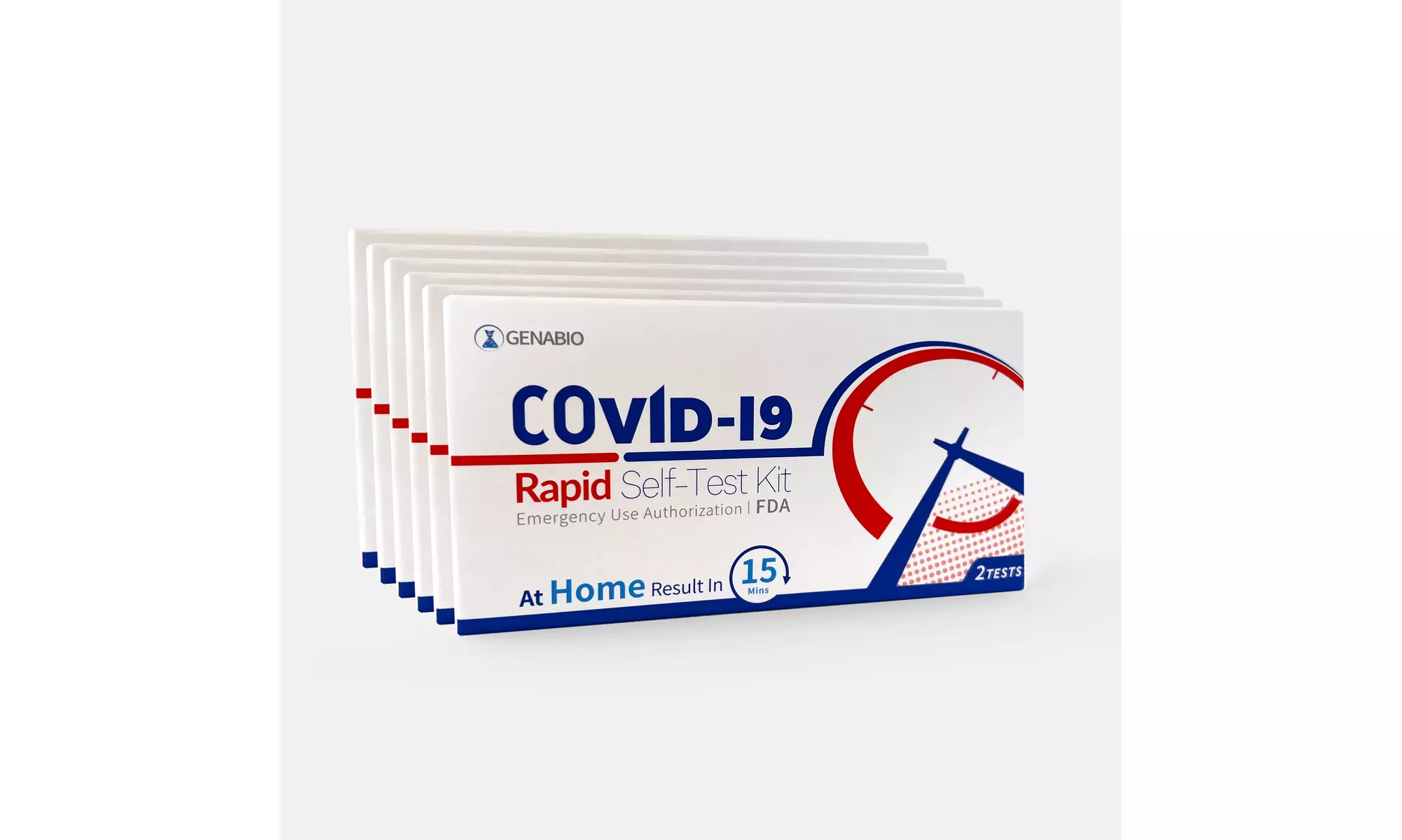 Genabio COVID-19 Rapid At HOME Self-Test Kit (2 Tests per Kit) - Primary Image