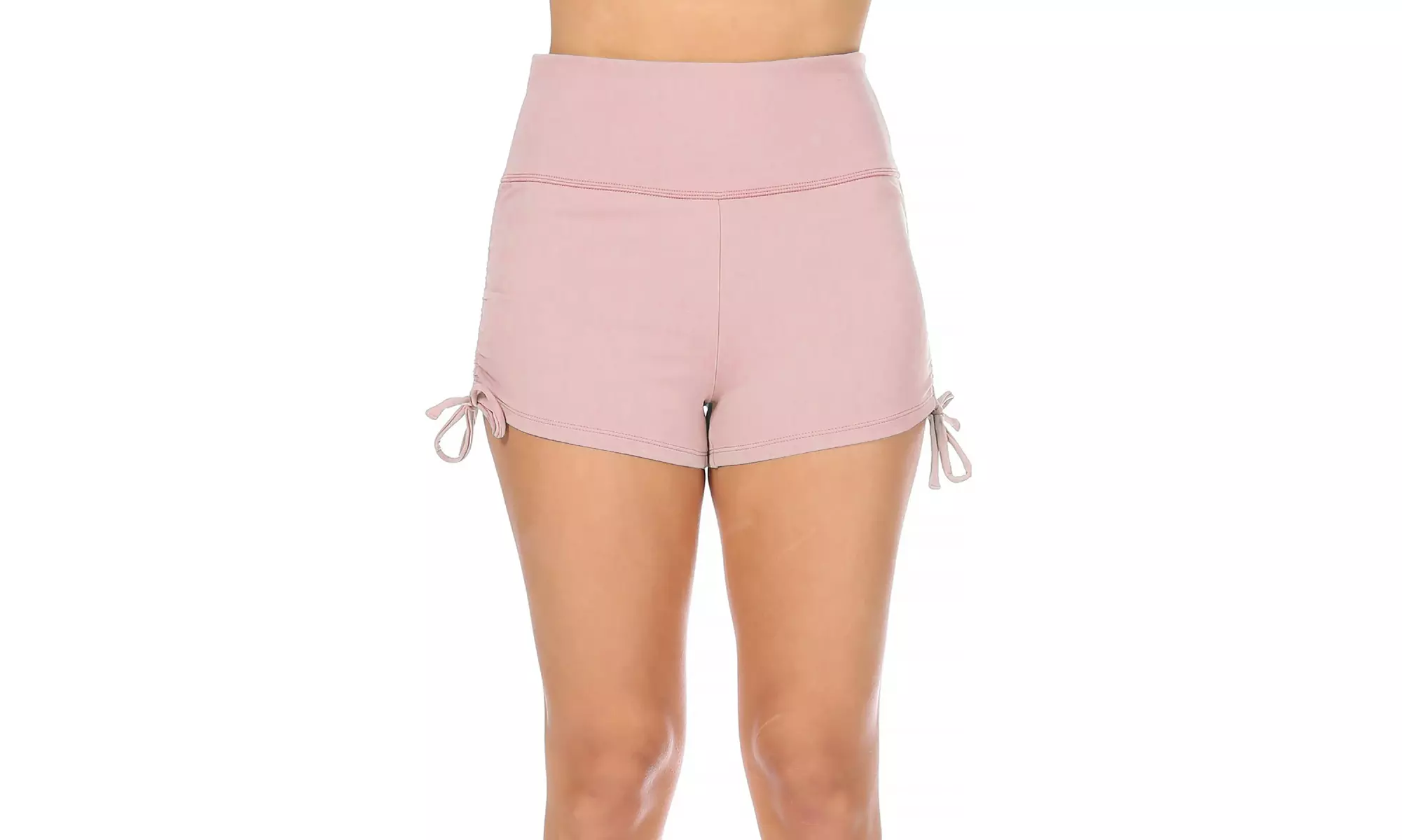 Women's Solid Detail Athletic Running Shorts