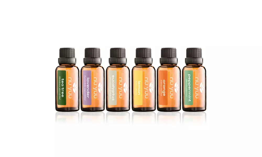 Nu Yuu Top 6 Therapeutic Grade 30 mL Essential Oils 6-Pack - Primary Image