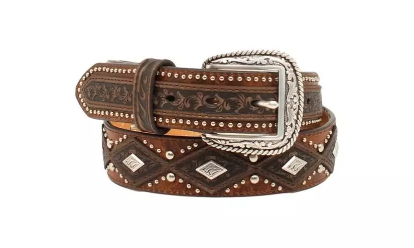 Ariat A1020644-42 Mens Diamond Nail Head Conchos Belt Size - 42 - Primary Image