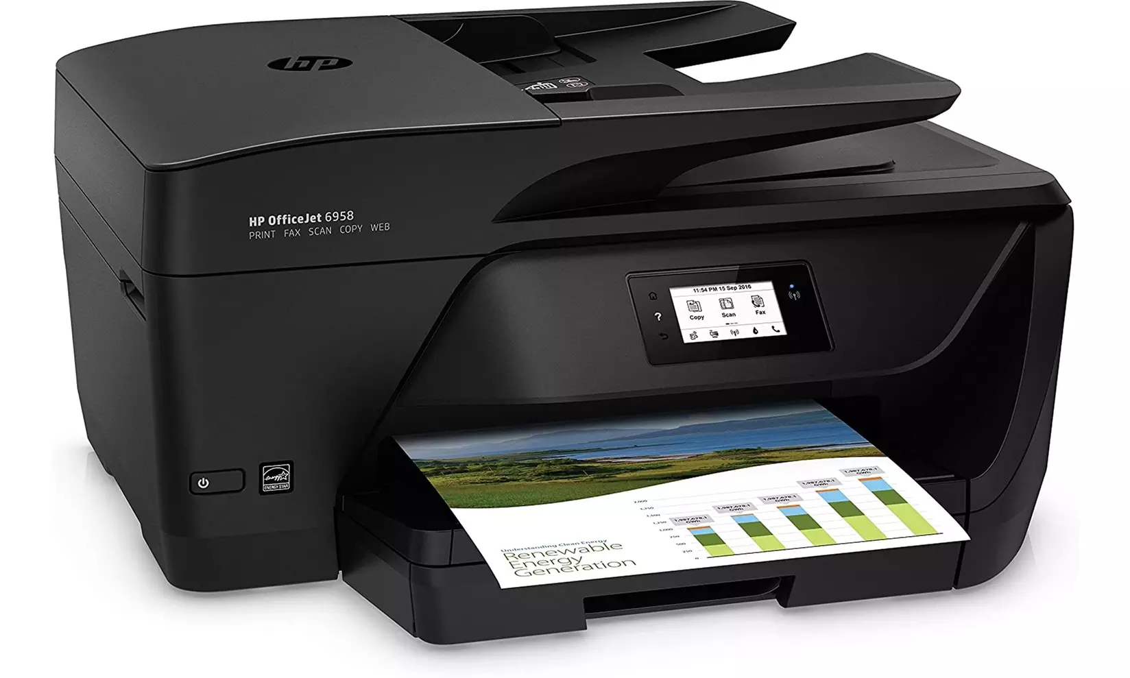HP Officejet Pro 6958 All-in-One Color Inkjet Printer- Certified Refurbished - Primary Image