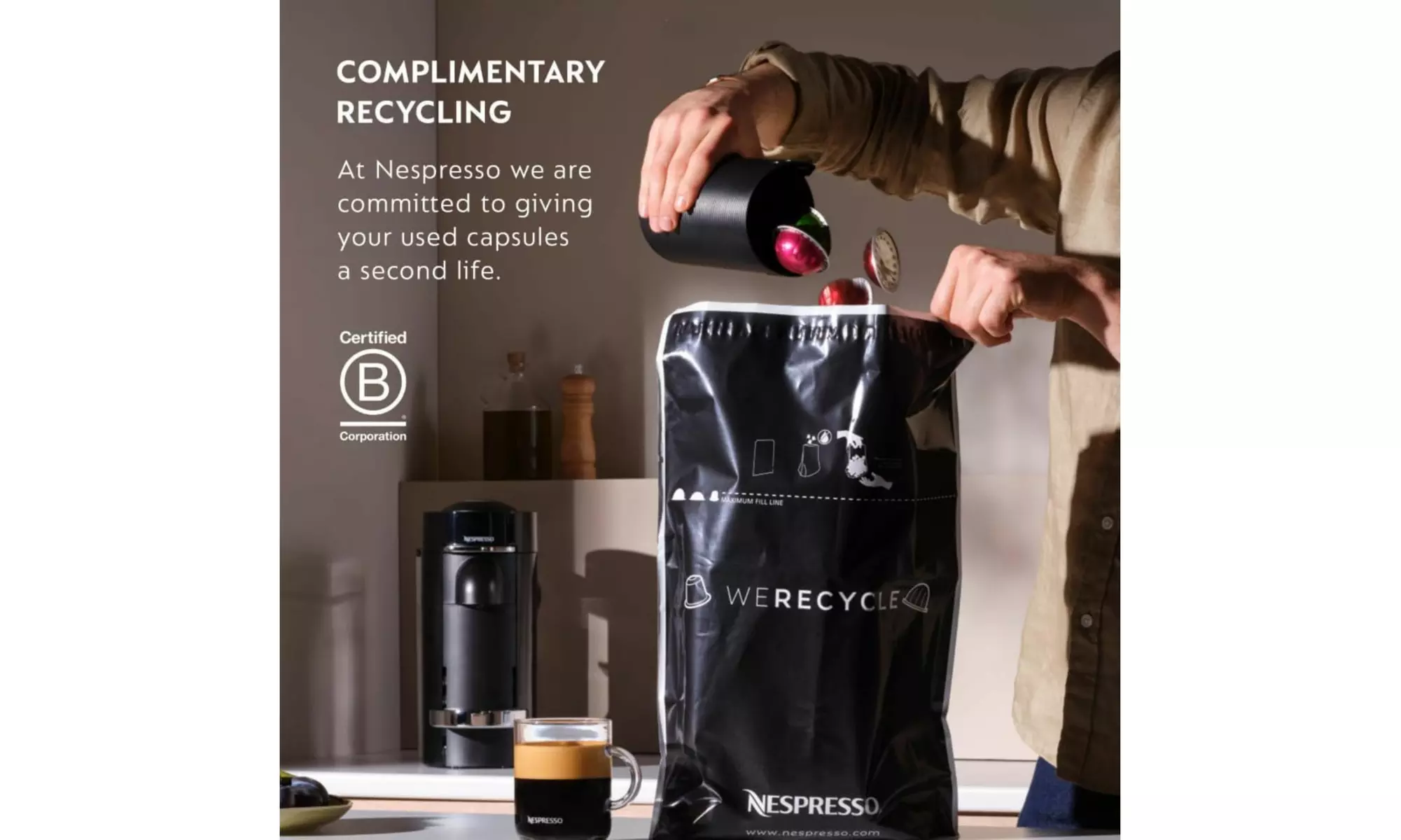 Refurbished Nespresso Vertuo Next Coffee and Espresso Maker, A-Grade